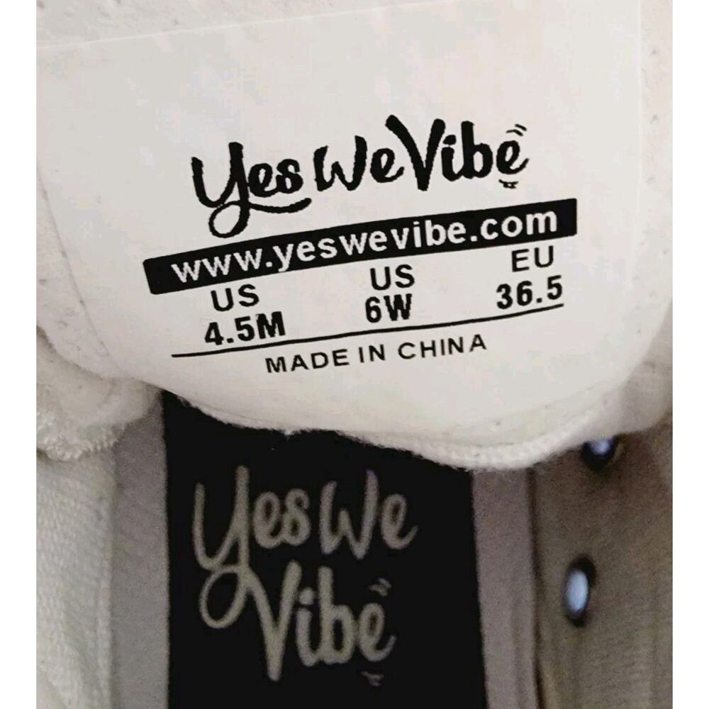 Yes We Vibe High Top Unisex Canvas Athletic Sneakers Tie Dye Womens 6 Men 4.5 - Picture 8 of 11